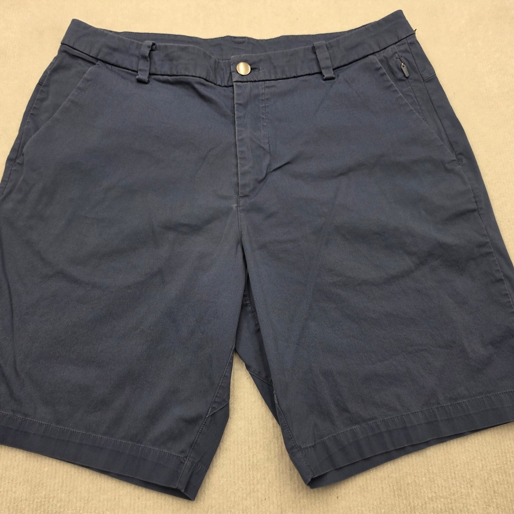 Lululemon Commission Shorts Mens 34 Blue Chino Golf Casual Tech 11927